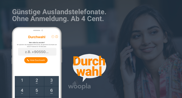 CallByCall vom Handy mit durchwahl.app